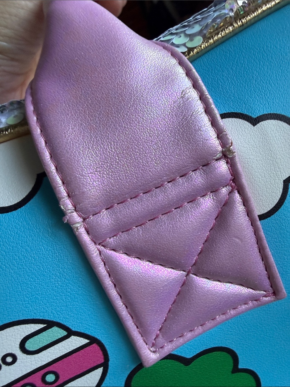 Irregular Choice Flip Sparkle Hello Kitty My Melody 2 side Friendship Travel Bag - Picture 15 of 17
